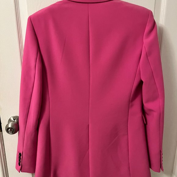 Women's Fitted Blazer with One Button - Picture 4 of 4